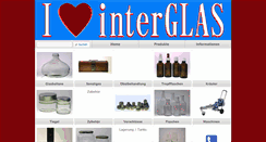 Desktop Screenshot of interglas.at