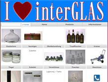 Tablet Screenshot of interglas.at